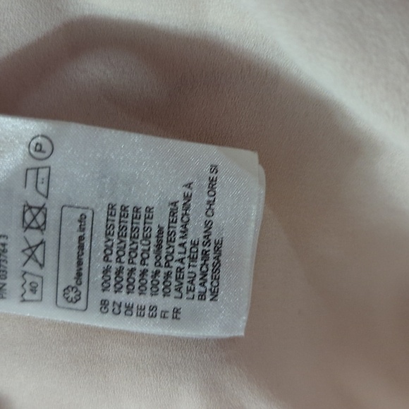 H&M Pale Pink Layered Ruffle Camisole Cami Women's Size 4 - Picture 4 of 4